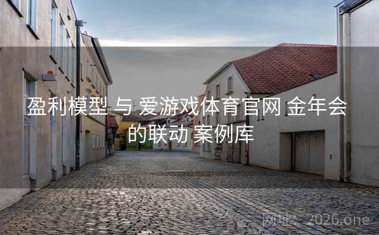 盈利模型 与 爱游戏体育官网 金年会 的联动 案例库