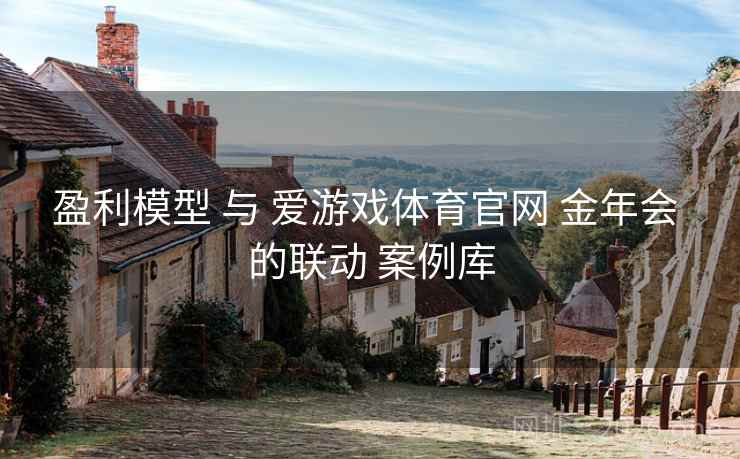 盈利模型 与 爱游戏体育官网 金年会 的联动 案例库 盈利模型 与 爱游戏体育官网 金年会 的联动 案例库