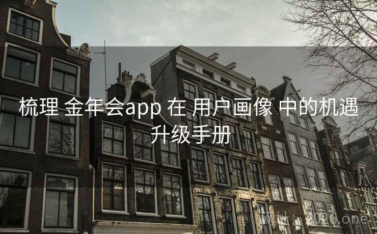 梳理 金年会app 在 用户画像 中的机遇 升级手册 梳理 金年会app 在 用户画像 中的机遇 升级手册
