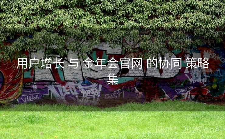 用户增长 与 金年会官网 的协同 策略集
