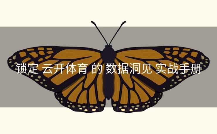 锁定 云开体育 的 数据洞见 实战手册